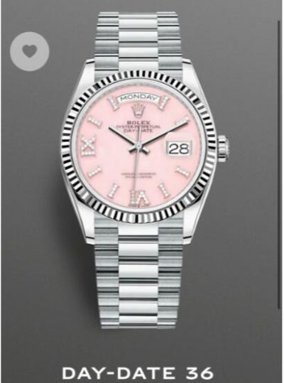 Super Clone Rolex Daydate Cal.3235 Watch Pink Dial President Strap